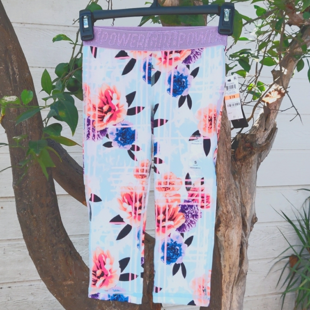 Ideology girls leggings size S color real flower New With Tag